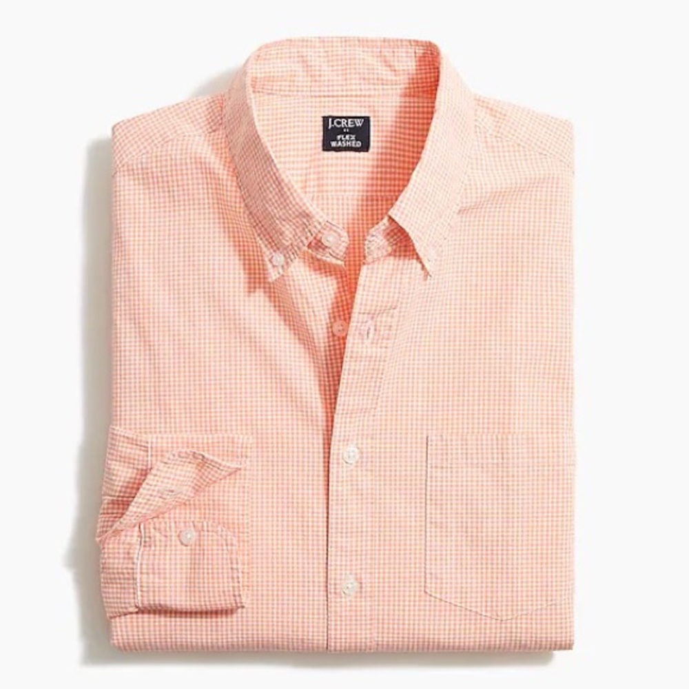 J. Crew Orange Casual Button Down Shirt